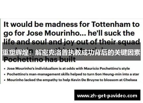 重塑辉煌：解密克洛普执教成功背后的关键因素